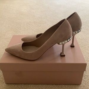 AUTHENTIC & BRAND NEW Miu Miu suede heels